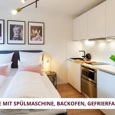 Apartment Wahnfried No3 - Citynah Wohnen Mit Kueche Und Duschbad, Parkplatz, 300M Zur Fussgaengerzone Bayreuth Eksteriør billede